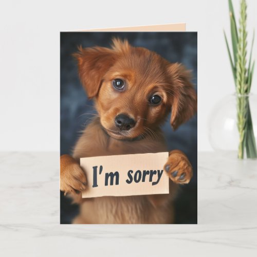 Im Sorry Cute Puppy Card