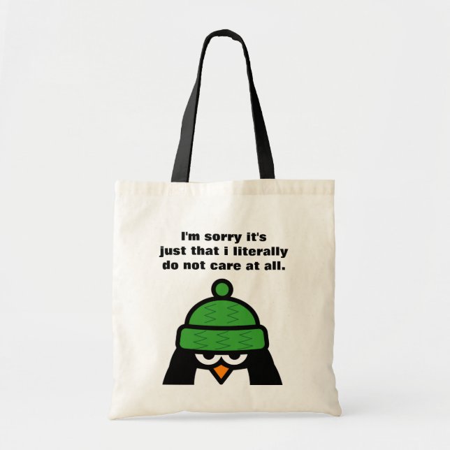 I'm sorry it's just that ... penguin tote bag (Front)