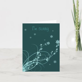 I'm Sorry Note Card by CHACKSTER at Zazzle