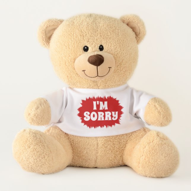 I'm Sorry Sherman Teddy Bear (Front)