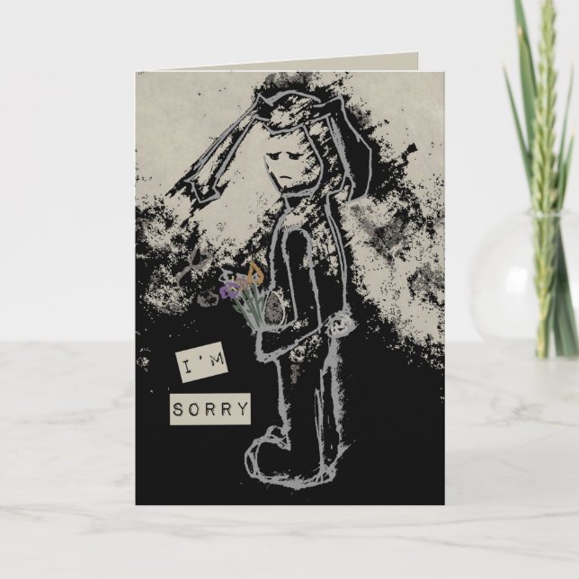 i'm sorry sinibunny card (Front)