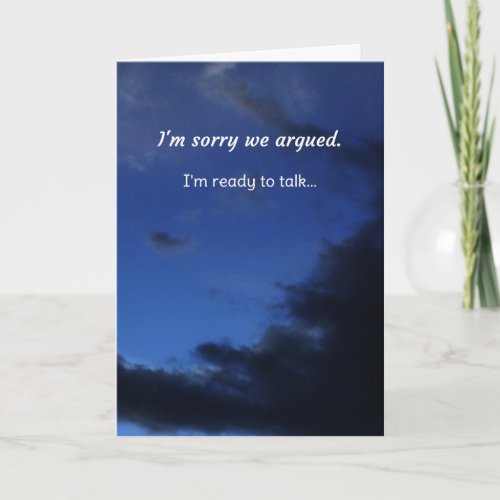 Im sorry we arguedRelationships Card