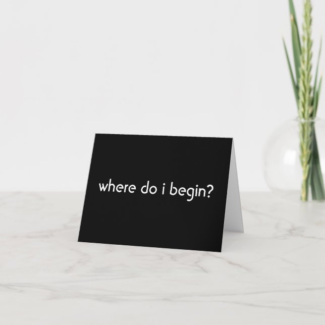 i'm sorry (where do i begin?) card (Front)