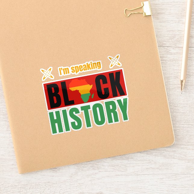 I'm Speaking Black History Month Teacher  Sticker (Notebook)