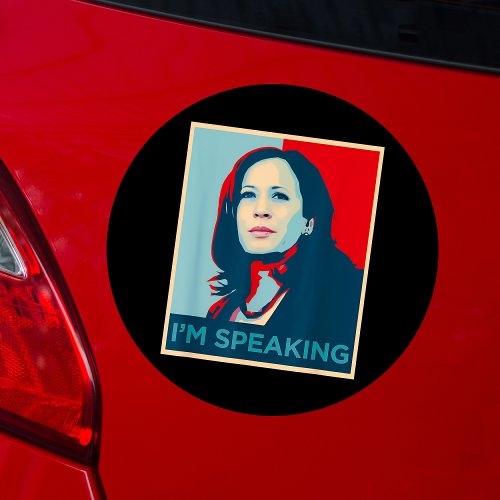 Im Speaking Kamala Harris Car Magnet