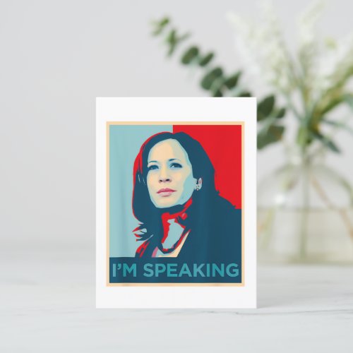 Im Speaking Kamala Harris Postcard