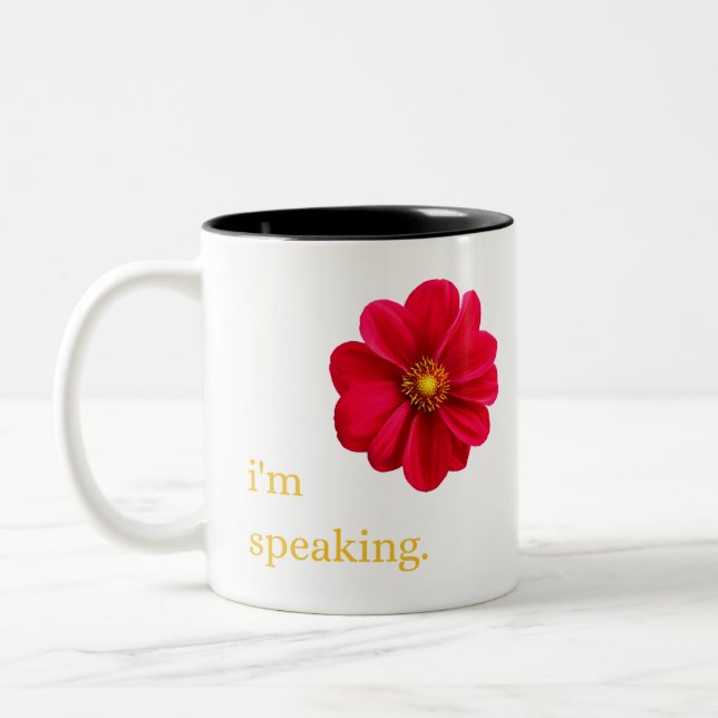 i'm speaking mug (Left)