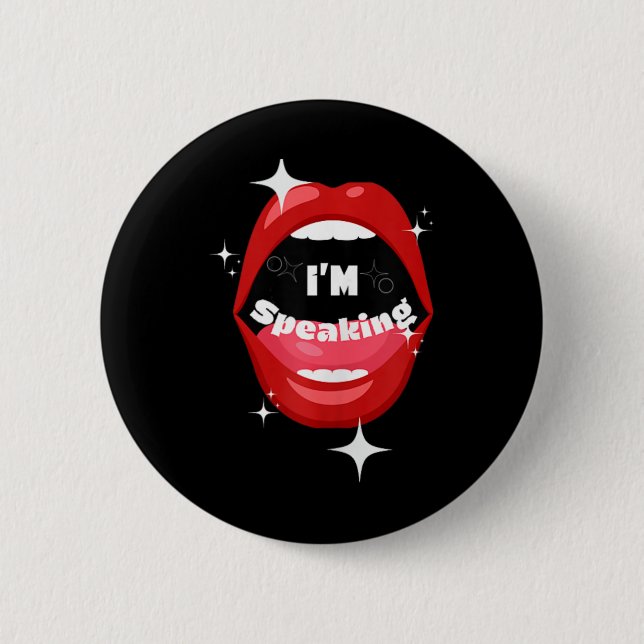 I'm Speaking Pro Harris Tank Top  Button (Front)