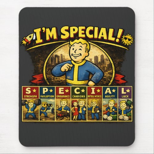 I'm Special | Fallout Inspired Stats Mousepad