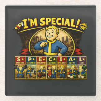 I'm Special | Fallout Inspired Stats Mousepad Glass Coaster