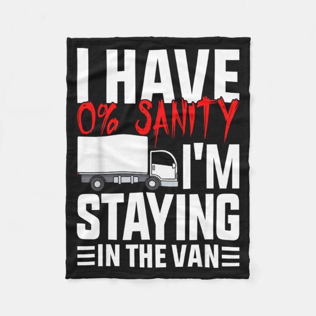 I'm Staying In Tha Van Funny Phasmophobia Gamer Wo Fleece Blanket (Front)