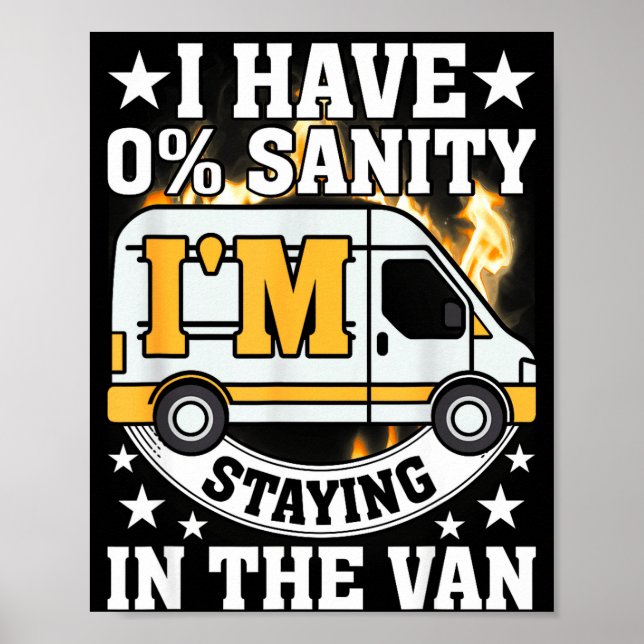 I'm Staying In Tha Van Funny Phasmophobia Women Ma Poster (Front)