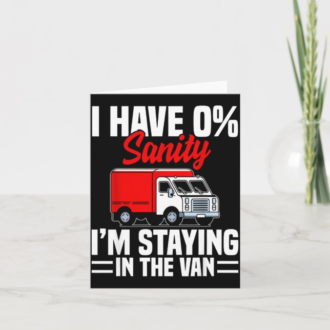 I'm Staying In Tha Van Phasmophobia Funny Gamer Me Card (Front)