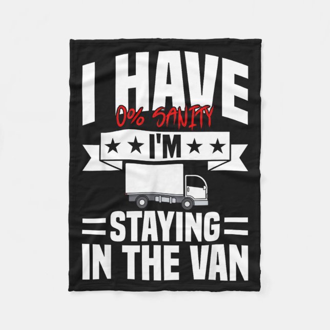 I'm Staying In Tha Van Phasmophobia Funny Gamer Me Fleece Blanket (Front)