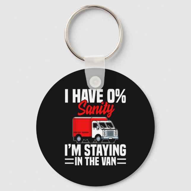 I'm Staying In Tha Van Phasmophobia Funny Gamer Me Keychain (Front)