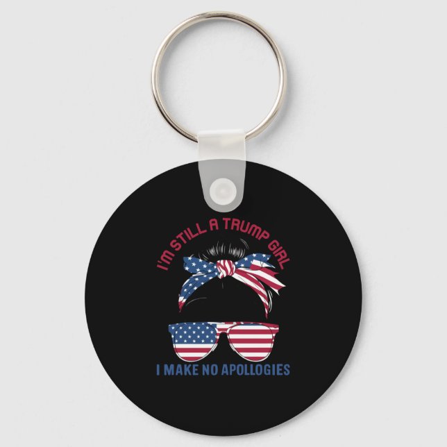 I'm Still A Trump Girl  Keychain (Front)