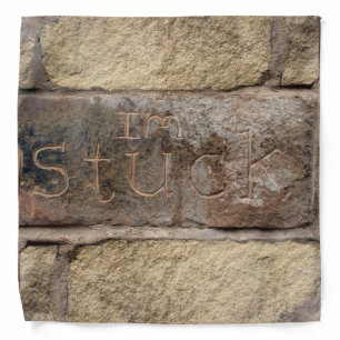 "I'm Stuck" another brick in the wall Bandana