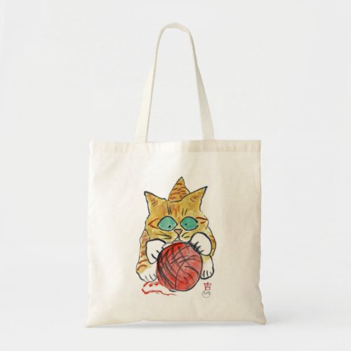 Im Stuck on the Yarn Meows Kitten Tote Bag