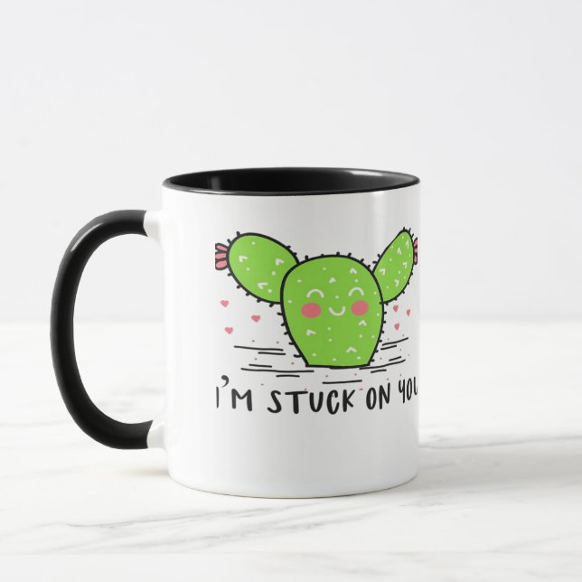 Im Stuck On You Cactus Cute Plant Style  Mug (Left)