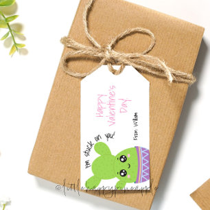 I'm stuck on you valentine's day gift tag