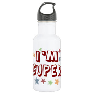 Im Super with Stars Stainless Steel Water Bottle