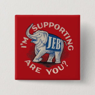I'm Supporting Jeb Pinback Button
