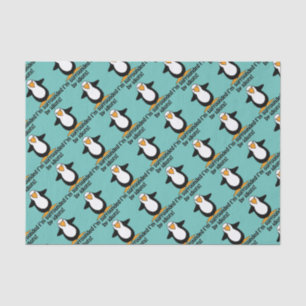 I'm surrounded by idiots! Funny Penguin Tissue Paper