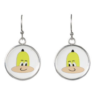 I'm Sveety,  Funny Face Cartoon Earrings