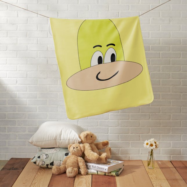 I'm Sveety, Unique Comic, Funny Face Cartoon Baby Blanket (In Situ)