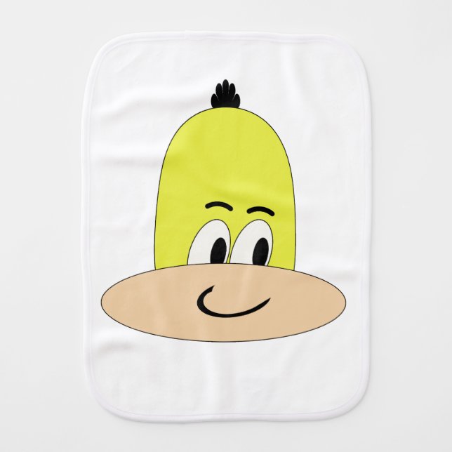 I'm Sveety, Unique Comic, Funny Face Cartoon Baby Burp Cloth (Front)