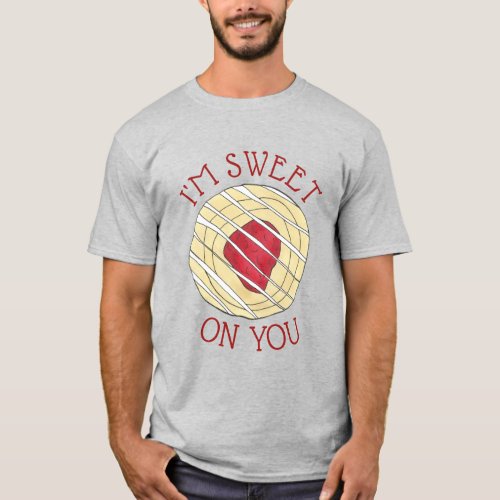 Im Sweet On You Cherry Danish Pastry Foodie Love T_Shirt