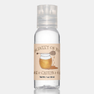 I'm Sweet on You Honey Wedding Engagement Shower Hand Sanitizer