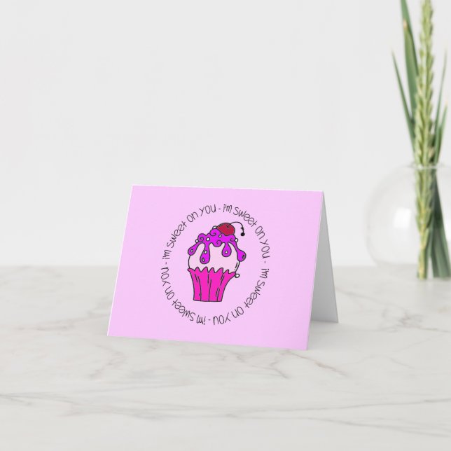 I'm Sweet on You Valentine Holiday Card (Front)