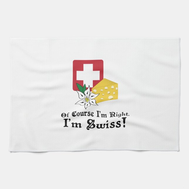 I'm Swiss! Towel (Horizontal)
