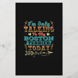 Im Talking  My Boston Terrier Mom Gifts For Women Stationery