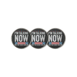 I'm Talking Now Trump Kamala President Debate Golf Ball Marker