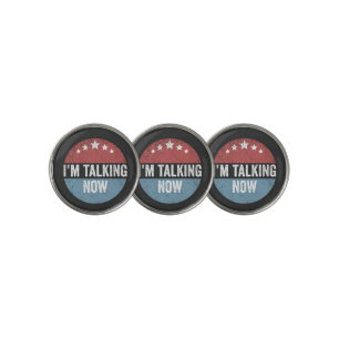 I'm Talking Now Trump Kamala President Debate Golf Ball Marker