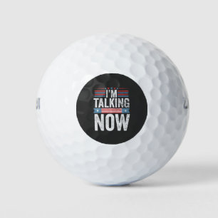I'm Talking Now Trump Kamala President Debate  Golf Balls