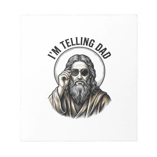 I'm Telling Dad Vintage Engraving Funny Shirt Notepad
