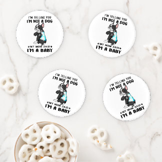 Im Telling Im Not A Dog My Mom Said Boston Terrier Coaster Set