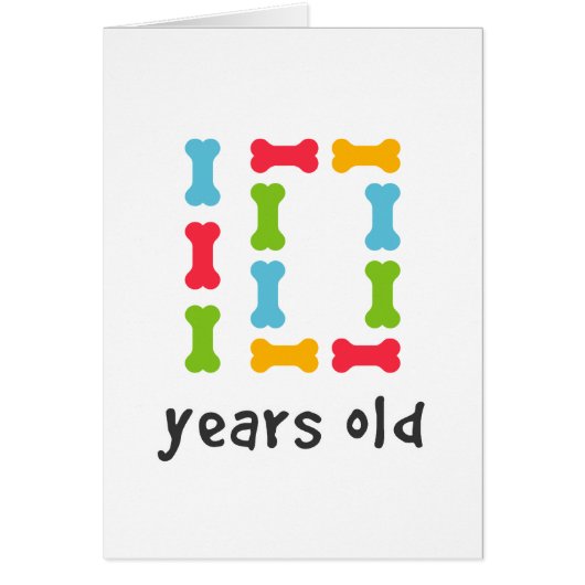 I'm Ten Years Old Cards (Front)