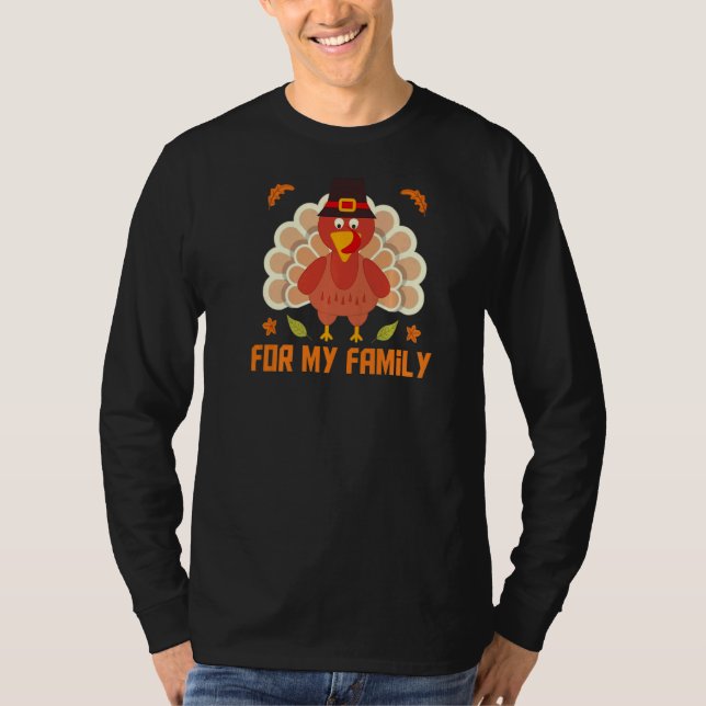I'm Thankful For My Friend Family Awesome Thanksgi T-Shirt (Front)