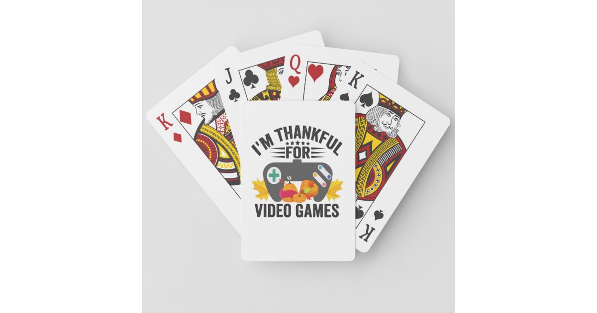 These stylish logo playing cards will look great this Thanksgiving when you're  gathered around the table for a friendly game with friends…