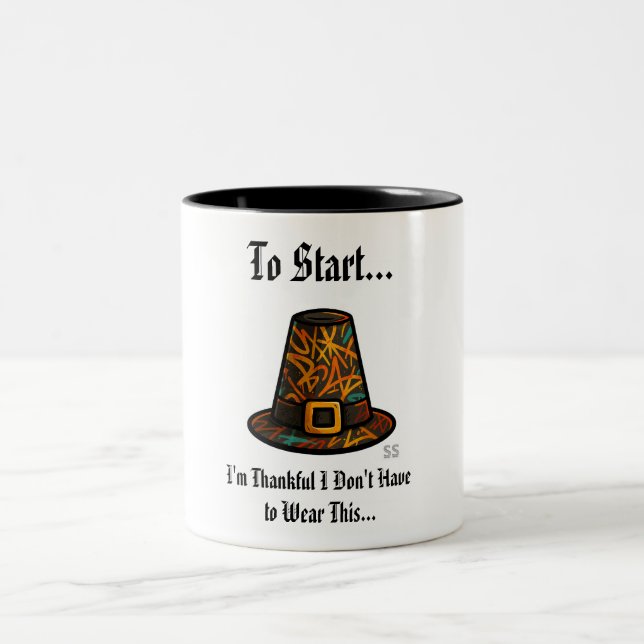 I'm Thankful/GPH Two-Tone Coffee Mug (Center)