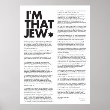 I'm That Jew Poster