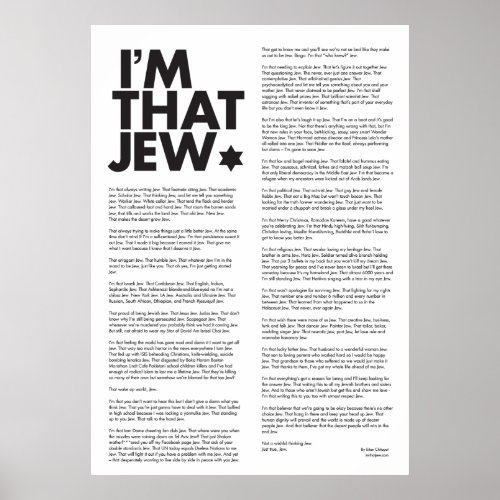 Im That Jew Poster
