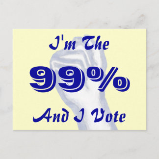 I'm The 99% Postcard