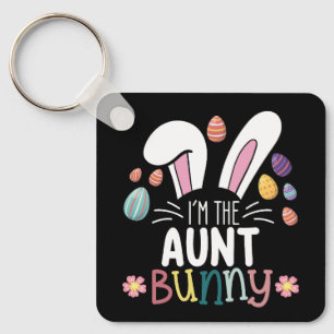 I'm The Aunt Bunny Easter Family Matching Keychain