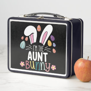 I'm The Aunt Bunny Easter Family Matching Metal Lunch Box