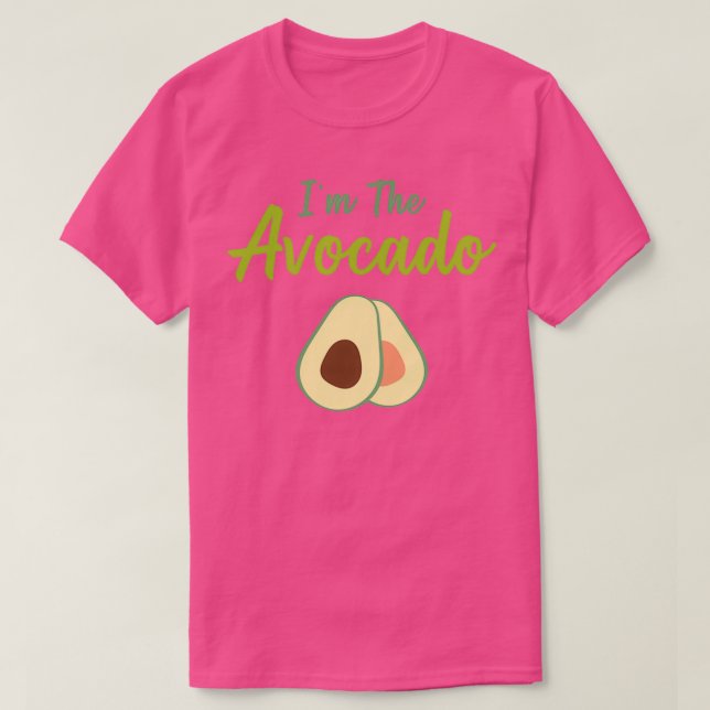 Im The Avocado Funny Halloween Costume Vegetarian T-Shirt (Design Front)